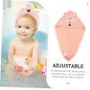 Abaodam Lightweight Absorbent Shower Cap for Quick Drying Microfiber Towel for Sensitive Skin Cartoon Design for Home Use Fox view 3