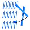 30 Pcs Short Hair Perm Rods Set - Small Plastic Curling Rollers for Precise Curls - Medium Heat-Resistant Perm Rods for Long Hair - Blue 0.35 Inches Diameter view 1