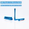 30 Pcs Short Hair Perm Rods Set - Small Plastic Curling Rollers for Precise Curls - Medium Heat-Resistant Perm Rods for Long Hair - Blue 0.35 Inches Diameter view 4