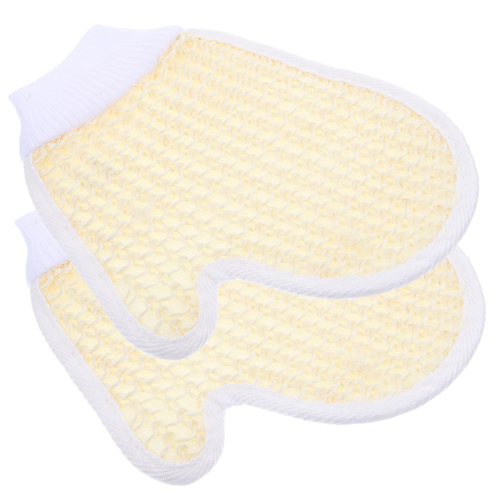 BIUDECO 2PCS Chenille Bath Gloves for Body Cleaning and Massage Soft and Comfortable Shower Scrubbers for Bathing