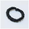 100% Pure Silk Hair Bow Ties Ropes Bands Scrunchy Elastics Ponytail Holders for Women Girls Hair Accessories(Black 1cm) view 1