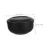Cabilock Stainless Steel Shaving Bowl Men's Shaving Soap Cup Lid Brush Stand Travel-friendly Foaming Bowl view 2
