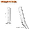 10PCS Replacement Blades Compatible with Tweezerman Stainless Steel Facial Razor, Replacement Heads Dermaplaning Blades for Peach Fuzz, Facial and Eyebrow Hair Removal view 2