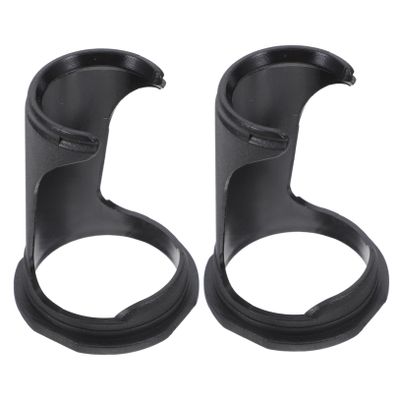FOMIYES 2pcs Shaving Brush Holder Stand Anti-Slip Base for Men Compact Black Shave Brush Rack for Home and Travel Beard Grooming Tool Organizer