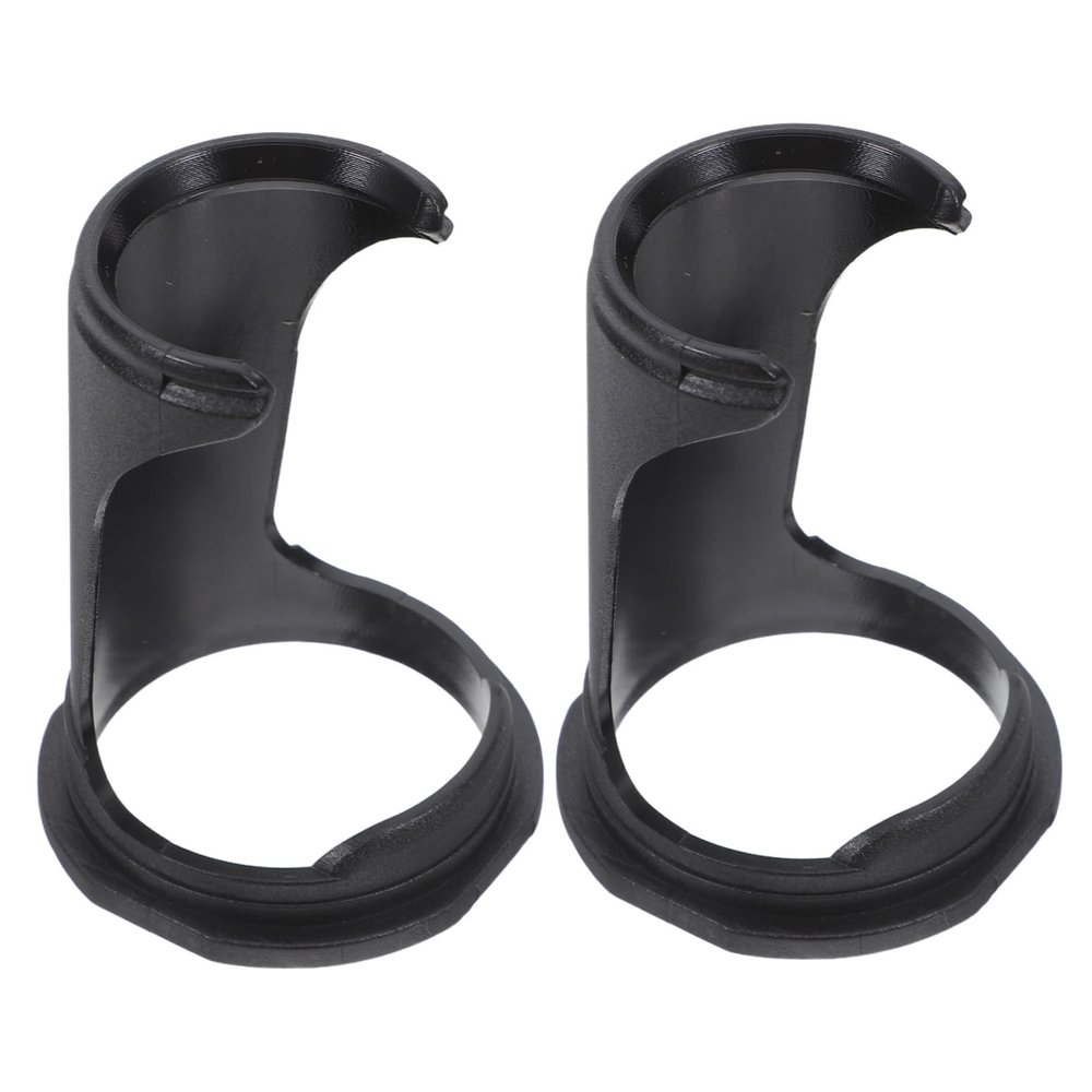FOMIYES 2pcs Shaving Brush Holder Stand Anti-Slip Base for Men Compact Black Shave Brush Rack for Home and Travel Beard Grooming Tool Organizer