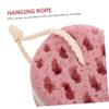 minkissy 2pcs Exfoliating Bath Sponge Oval Scrubber Shower Sponges for Men and Women Natural Safe Material Gentle Cleansing and Skin Circulation Selection Random Color view 3