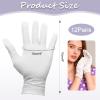 12 Pairs White Cotton Gloves for Women and Men, Premium Thick Cotton Gloves for Dry Hands Sleeping, Moisturizing Eczema Gloves Overnight, Work Gloves for Coin Jewelry Service, Reusable & Washable view 2
