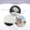 12 Pairs White Cotton Gloves for Women and Men, Premium Thick Cotton Gloves for Dry Hands Sleeping, Moisturizing Eczema Gloves Overnight, Work Gloves for Coin Jewelry Service, Reusable & Washable view 4