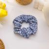 Smell of The sea ~ Oxygen Feeling Blue Hair Rope Sweet Floral Wave dot Hair Circle French Large Colon Hair Rope Hair Accessories(14385 C) view 4