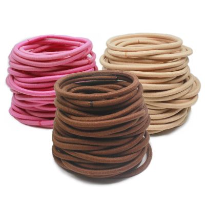 100 Pieces Metal Free Hair Tie Scrunchies Blonde Brown Bands Cord Large Elastic Women Girls Ponytail Holders no tangles(Mix-1 100PCS)