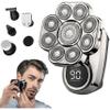 9D Head Shavers for Bald Men Electric Razor with LED Display IPX7 Waterproof Wet/Dry Mens Rotary Shaver 6 in 1 Grooming Kit view 1
