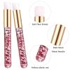10pcs Lash Extension Cleanser Shampoo Brushes, Peel Off Blackhead Brush Remover Tool,Nose Pore Deep Cleaning Brush For Eyelash Extensions (Rose red) view 2