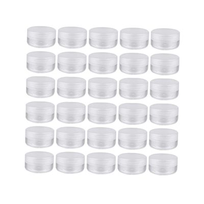 CTIRCHIU 50pcs Tsa Approved Travel Bottles Small Round Makeup Containers Portable Storage Boxes for Liquids Travel Shampoo Toiletries Case for Women