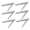 Beaupretty Foldable Nail File Set 6PCS Stainless Steel Nail Files Professional Buffer for Manicure and Pedicure Suitable for Home or Salon Use view 1