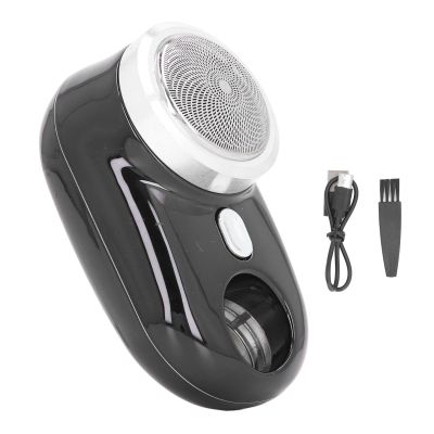 Electric Mini Beard Trimmer USB Rechargeable Portable Travel Pocket Beard Trimmer for Face Mustache Stubble Body Grooming Black Lightweight and Compact Design for Men Women