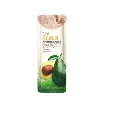 Fenyi Exfoliating Skin Scrub Set, 3g Sachets, SHEA BUTTER - 2 Pack