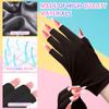 CGBOOM UV Gloves for gel nail lamp, Professional UPF50+ Protection Gloves for Manicures, Anti UV Fingerless Glove for Nail Art Skin Care Protecting Hands from Light Harm (Black) view 3