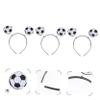 GARIOUANS 3Pcs Soccer Hairband for Boys Fun Football Headbands for Sports Events Comfortable Stylish Hair Accessories for Women and Teens for Cheer Up at Soccer Games view 3