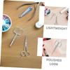 Healeved 2pcs Stainless Steel Rounded Tip Eyebrow and Beard Trimming Tools for Precise Ear and Nose Hair Trimming Portable and Easy to Clean view 3