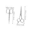 Healeved 2pcs Stainless Steel Rounded Tip Facial Hair Scissors Safe Mini Grooming Tool for Eyebrows Beard and Ear Hair Trimming Skin Friendly and Durable Design view 2