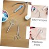 Healeved 2pcs Stainless Steel Rounded Tip Facial Hair Scissors Safe Mini Grooming Tool for Eyebrows Beard and Ear Hair Trimming Skin Friendly and Durable Design view 3