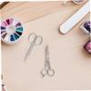 Healeved 2pcs Stainless Steel Rounded Tip Facial Hair Scissors Safe Mini Grooming Tool for Eyebrows Beard and Ear Hair Trimming Skin Friendly and Durable Design view 4
