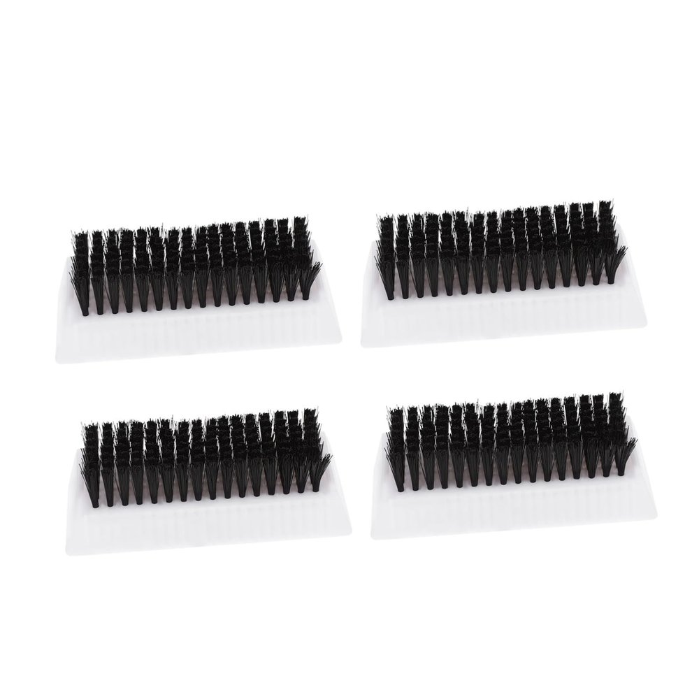 BIUDECO 4Pcs Dual-Sided Nail Brush Set Soft Bristles Anti-Slip High Temperature Resistant for Hand and Nail Cleaning Suitable for Home and Salon Use