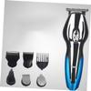 FRCOLOR 1Pc USB Rechargeable Multi Function Grooming Kit for Men Hair Clippers Beard Trimmer Nose Hair Shaver Compact Design Blades Efficient Facial Grooming Set Black view 3