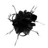 1920s Flapper Headband Feather Headpiece 20s Great Gatsby Inspired Leaf Medallion Pearl Headband Women Hair Accessorie(Black) view 1