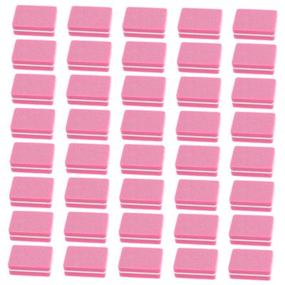 BIUDECO Mini Nail Sponge Files 100pcs Small EVA Nail Buffer Blocks for Manicure 4-Side Polishing Tools for Salon and Home Use