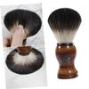 GALPADA Shaving Brush Men Beard Bristle Hair Grooming Shave Chin Stiff Portable Soft Brush Wooden view 1