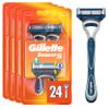 Gillette Sensor5 Men's Disposable Razors, 2 Count (Pack of 12) view 1