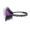 1920s Headdress Vintage Feather+Elastic Band Knitting Warmer Wrap Headwear(D) view 1