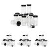 Kamenstein 5244227 Empty Jars With Black Cap, 3-Ounce (Pack of 48) view 1