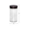 Kamenstein 5244227 Empty Jars With Black Cap, 3-Ounce (Pack of 48) view 4
