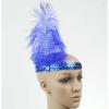 10 Colors Women Head Band Beaded Sequin Flapper Feather Headband Headpiece Party Costume Headband Hair Accessories(TP0170MR) view 4
