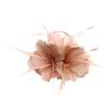 1920s Flapper Headband Feather Headpiece 20s Great Gatsby Inspired Leaf Medallion Pearl Headband Women Hair Accessorie(Hot Pink) view 1