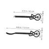 PartyKindom 2pcs Durable Stainless Steel Applicator Tool with Precision Slanted Edge Ergonomic Design for False Lash Application and Facial Hair Grooming Travel Friendly view 2