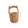 Abaodam Handmade Wooden Foot Bath Bucket Leakproof Water Carrying Pail for Camping Hiking and Spa Use Timeless Rustic Design for Soaking and Versatile Everyday Needs view 2