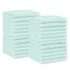 Amazon Basics face Towels for Bathroom, 100% Cotton Extra Absorbent washcloth, Fast Drying - Salon Towel - Ice Blue (12 x 12 inches) (Pack of 144) view 1
