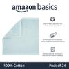 Amazon Basics face Towels for Bathroom, 100% Cotton Extra Absorbent washcloth, Fast Drying - Salon Towel - Ice Blue (12 x 12 inches) (Pack of 144) view 4