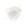 1920s Flapper Headband Feather Headpiece 20s Great Gatsby Inspired Leaf Medallion Pearl Headband Women Hair Accessorie(White) view 1