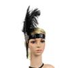 1920s Headpiece Feather Flapper Headband Great Gatsby Headdress Vintage Bridal Evening Party Costume Dress Accessories view 4