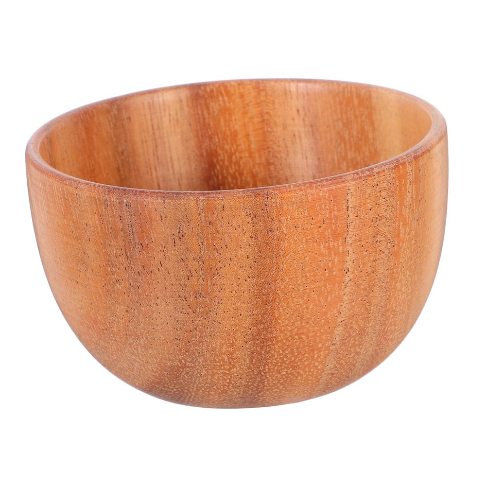 Wooden Shaving Bowl for Men Natural Wood Construction Lightweight Beard Shave Soap Container for Rich Easy to Clean Daily Grooming Tool for Travel