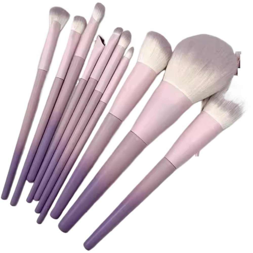 10 Piece Makeup Brush Set Powder Rouge Eye Shadow Brush Full Set Of Beauty Tools