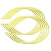 10pcs 10mm Women Girl Satin Plastic Alice Band Hair Headband Accessories(Mixed) view 2