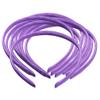 10pcs 10mm Women Girl Satin Plastic Alice Band Hair Headband Accessories(Mixed) view 4