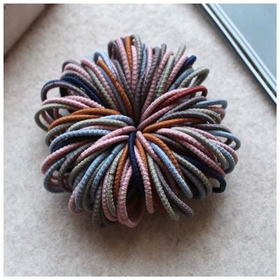 100pcs 3CM Hair Accessories Girls Rubber Bands Scrunchy Elastic Hair Bands Headband Decorations Ties for Hair(15,50 pcs 3cm)