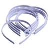 10pcs 10mm Women Girl Satin Plastic Alice Band Hair Headband Accessories(Rose Red) view 3
