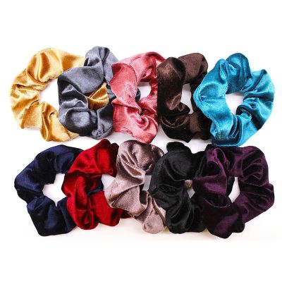 10 Pcs Velvet Scrunchie Women Girls Elastic Hair Rubber Bands Accessories for Women Tie Hair Ring Rope Ponytail Holder